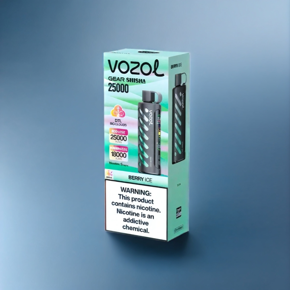 Vozol Gear Shisha 25000 Puffs New Zealand Wholesale Berry Ice Vape