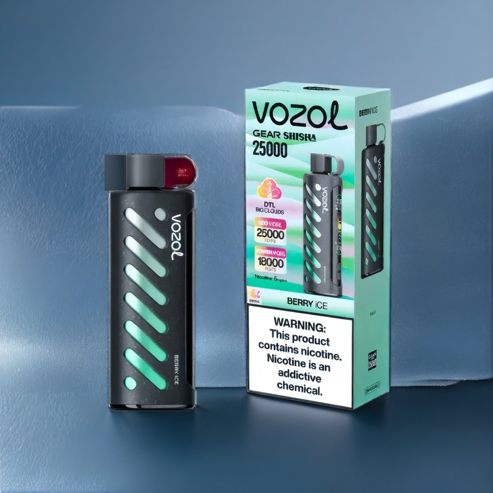 Vozol Gear Shisha 25000 Puffs New Zealand Wholesale Berry Ice Vape