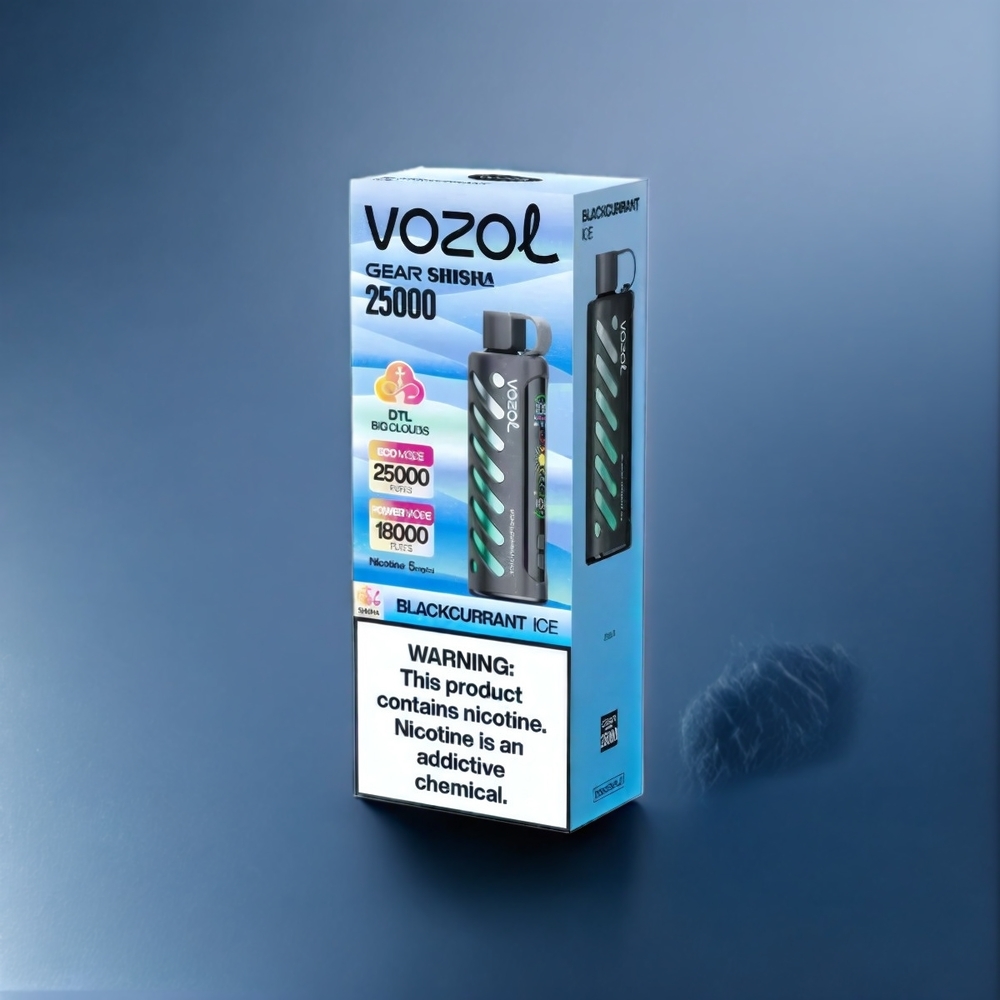 Vozol Gear Shisha 25000 Puffs New Zealand Wholesale Blackcurrant Ice