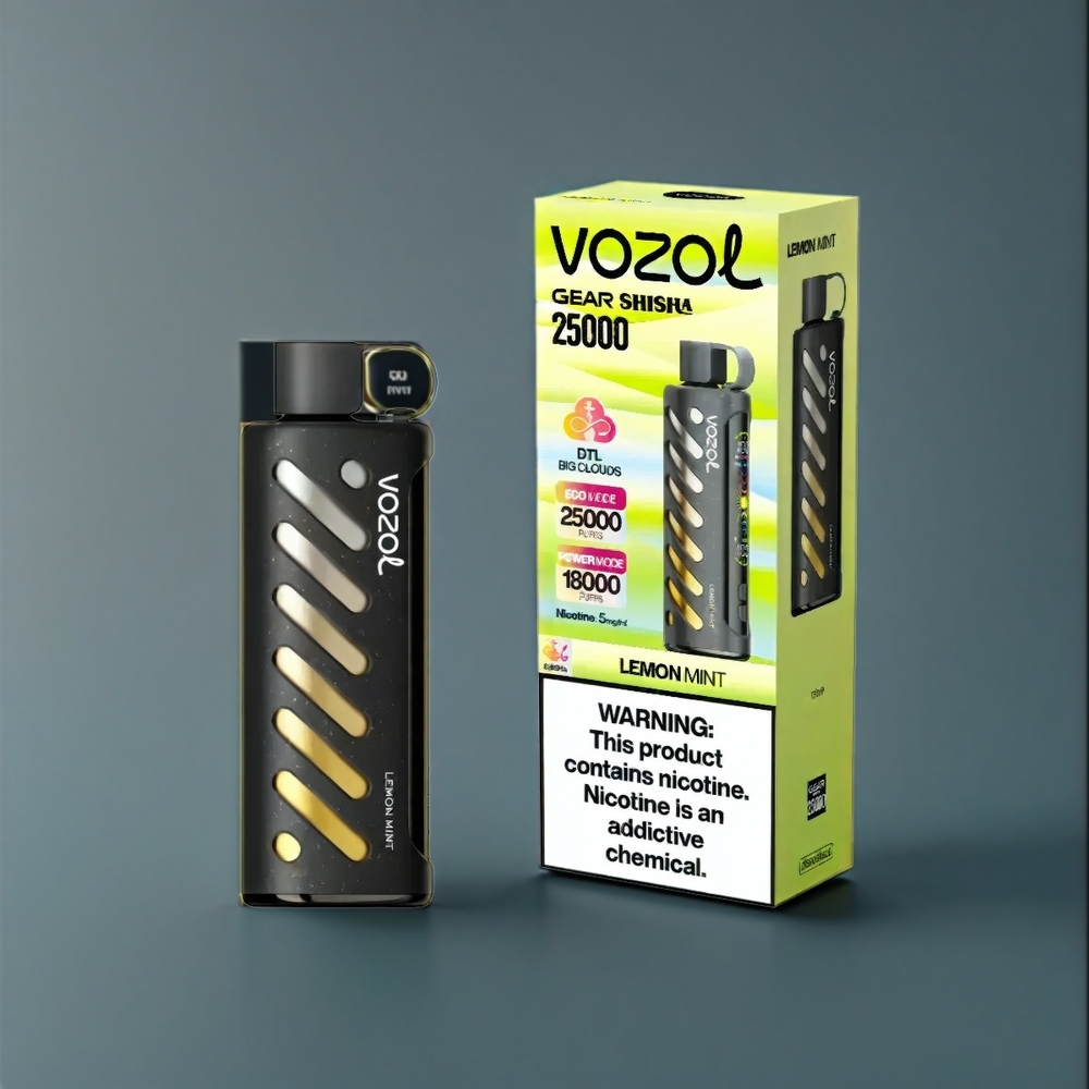 Vozol Gear Shisha 25000 Puffs New Zealand Wholesale Lemon Mint Vape