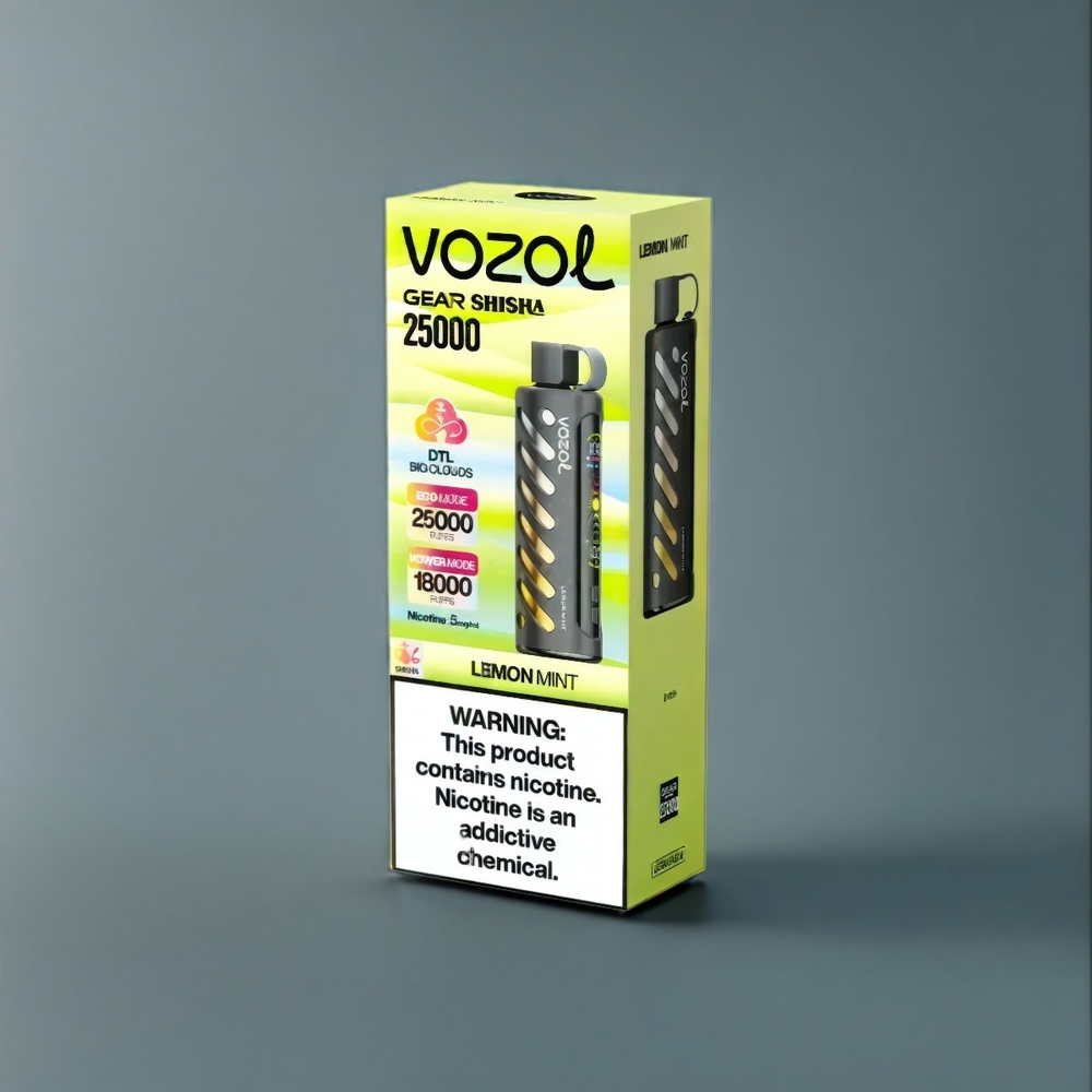 Vozol Gear Shisha 25000 Puffs New Zealand Wholesale Lemon Mint Vape