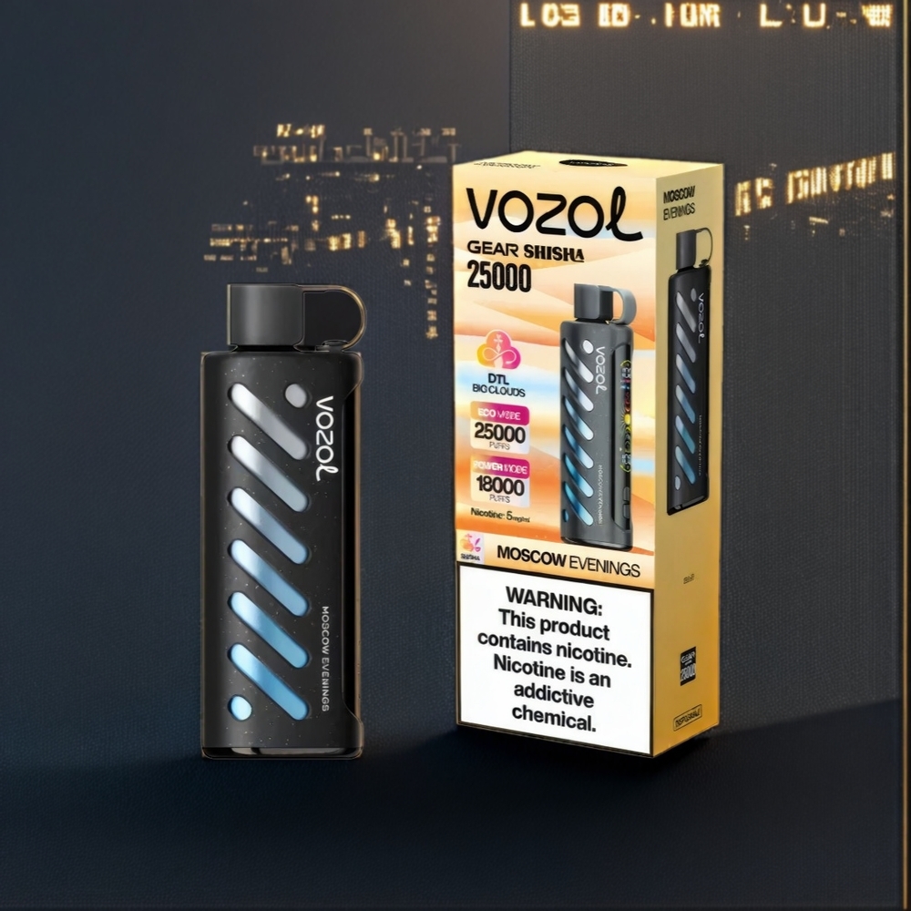 Vozol Gear Shisha 25000 Puffs New Zealand Wholesale Moscow Evenings Vape