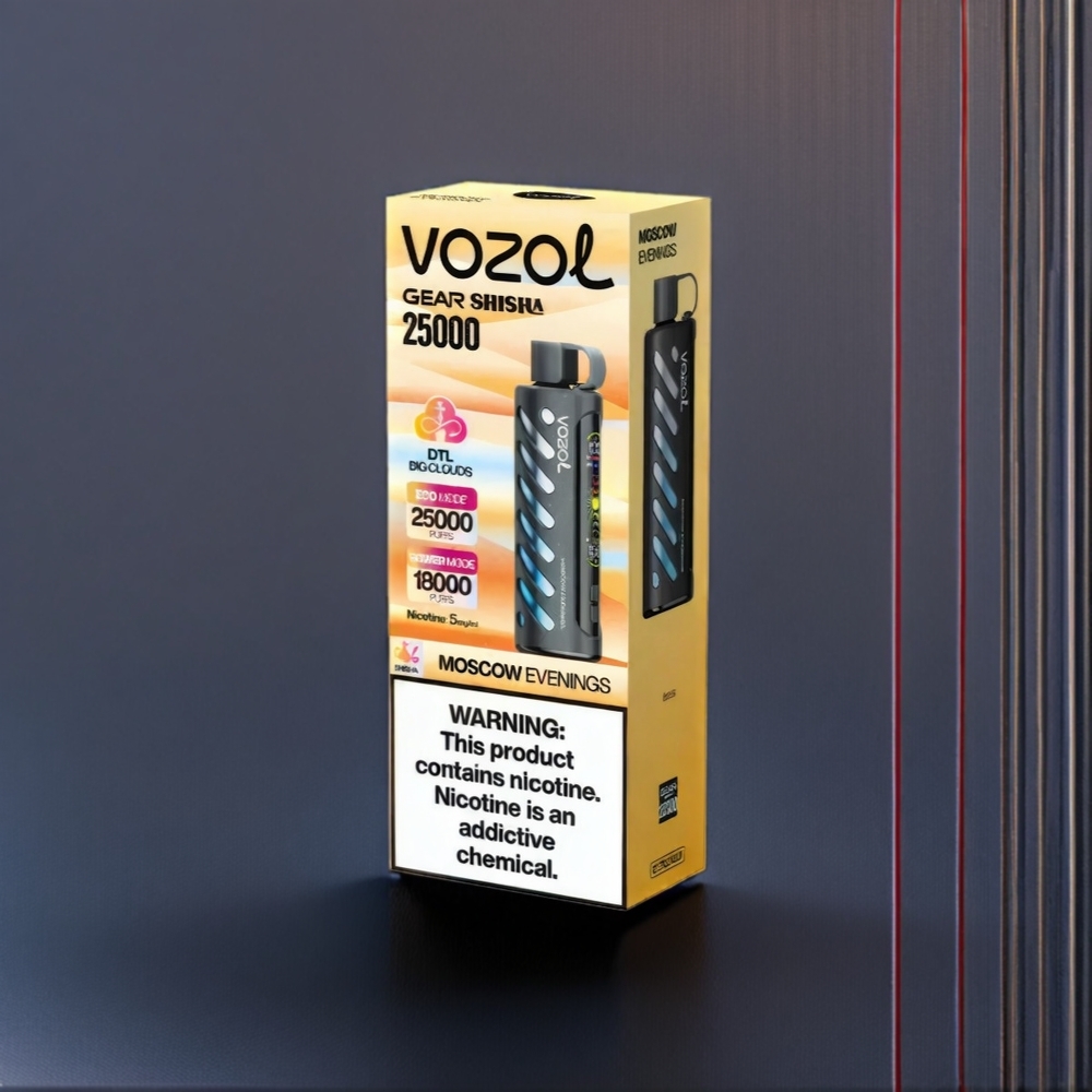 Vozol Gear Shisha 25000 Puffs New Zealand Wholesale Moscow Evenings Vape