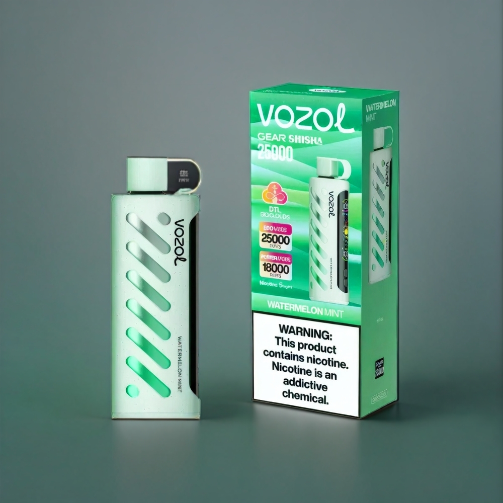 Vozol Gear Shisha 25000 Puffs New Zealand Wholesale Watermelon Mint Vape