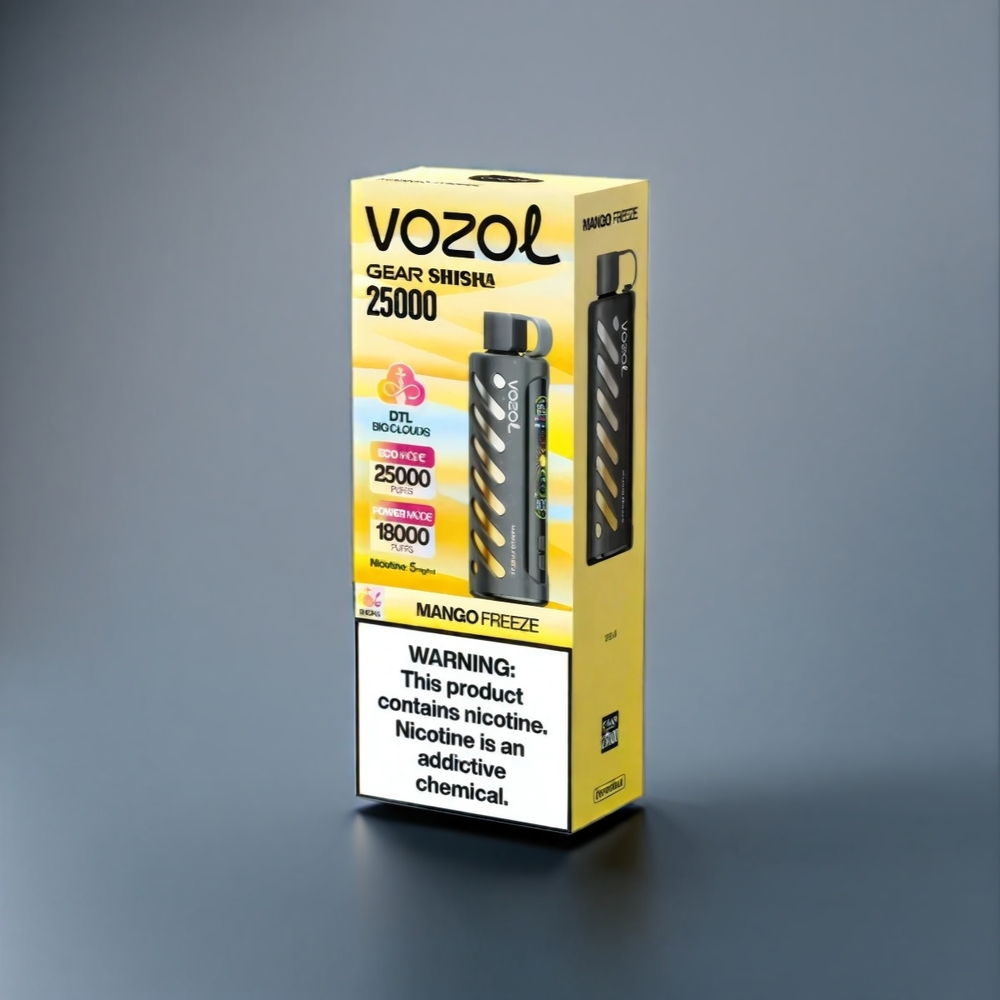 Vozol Gear Shisha 25000 Puffs Vape Mango Freeze New Zealand Wholesale
