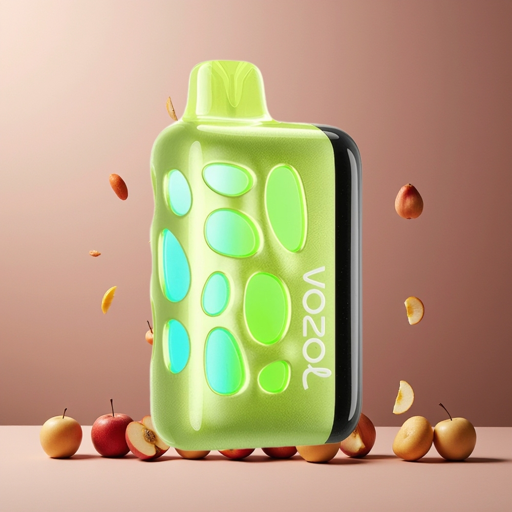 VOZOL RAVE 40000 Disposable Vape New Zealand Wholesale 270° Glow Double Apple 1000mAh 20/50mg