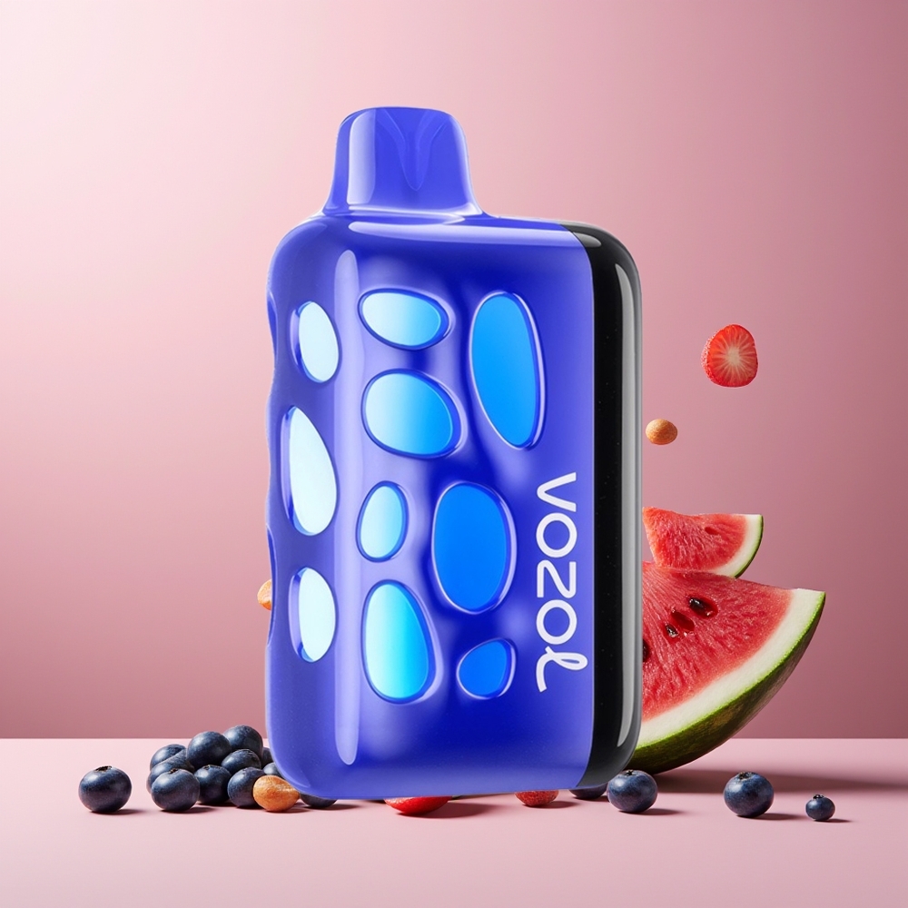 VOZOL RAVE 40000 Disposable Vape New Zealand Wholesale Blueberry Watermelon 270° Vibrant Glow 80% Charge 20mins 1000mAh