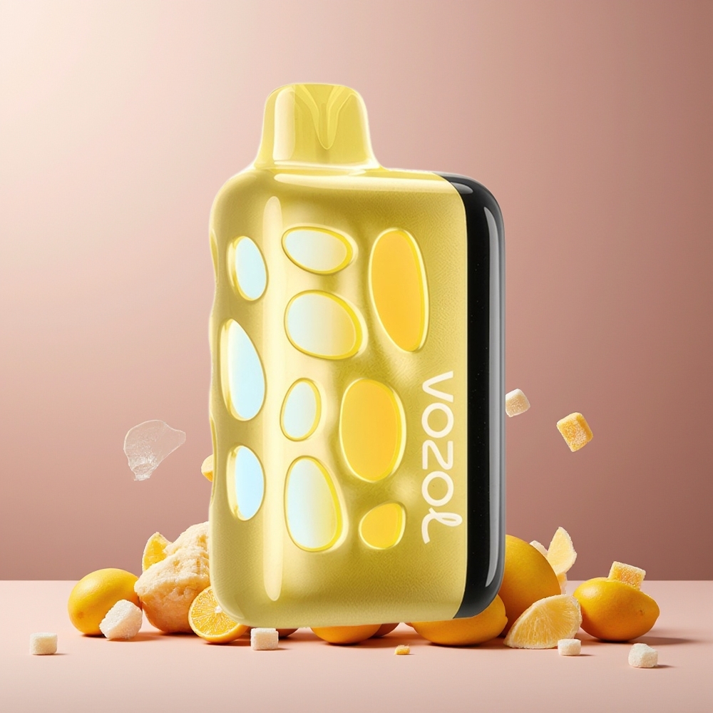 VOZOL RAVE 40000 Disposable Vape New Zealand Wholesale Mango Ice 270° Glow Beat-Synced 80% Fast Charge 1000mAh