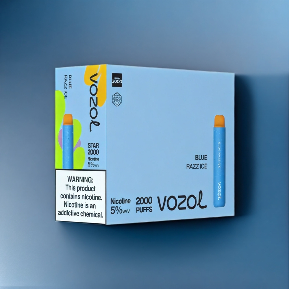 Vozol Star New Zealand Wholesale 20000 Puffs Blue Razz Ice Vape