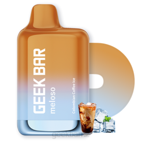 Geek Bar New Zealand Green - Geek Bar Meloso Max Disposable Vape P20825 Columbian Coffee Ice